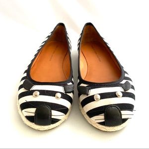 MARC BY MARC JACOBS Mouse Striped Espadrille Flats